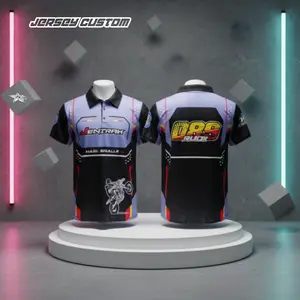Kr Store002 Jersey Kerah Polo Bijian Baju Custom Desain Full Printing Dry Fit Nyaman Dipakai Sport Unisex Sublime Full Print HD Coulur Material Dryfit Milano Olahraga