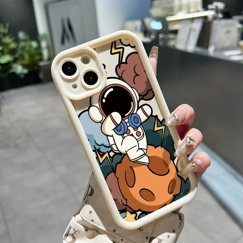 Casing Hp Untuk OPPO A7 OPPO A5s OPPO A12 OPPO A12S A11k Case HP Pola astronot kartun yang lucu Casing pelindung Softcase Kasing Kesing Silikon lunak baru cesing 3