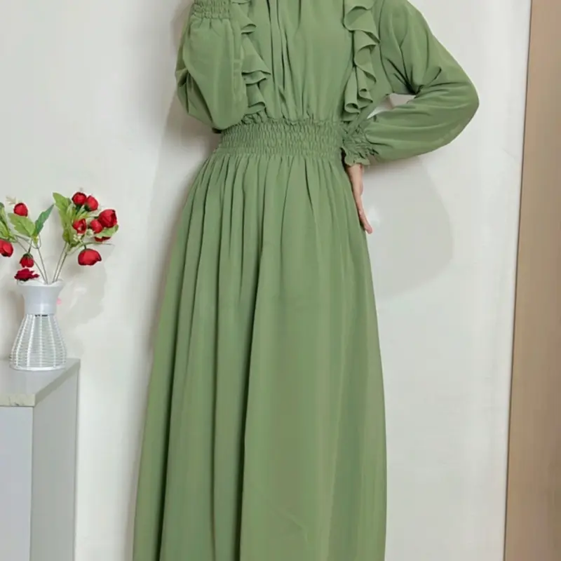 Dress Mirae Wear Korean Long Dress Vintage Dress Pesta Dress Summer Dress Elegan Slevee 7