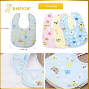 Slabber Bayi Celemek Makan Bayi Handuk Air Liur Anak Bayi Serbaguna