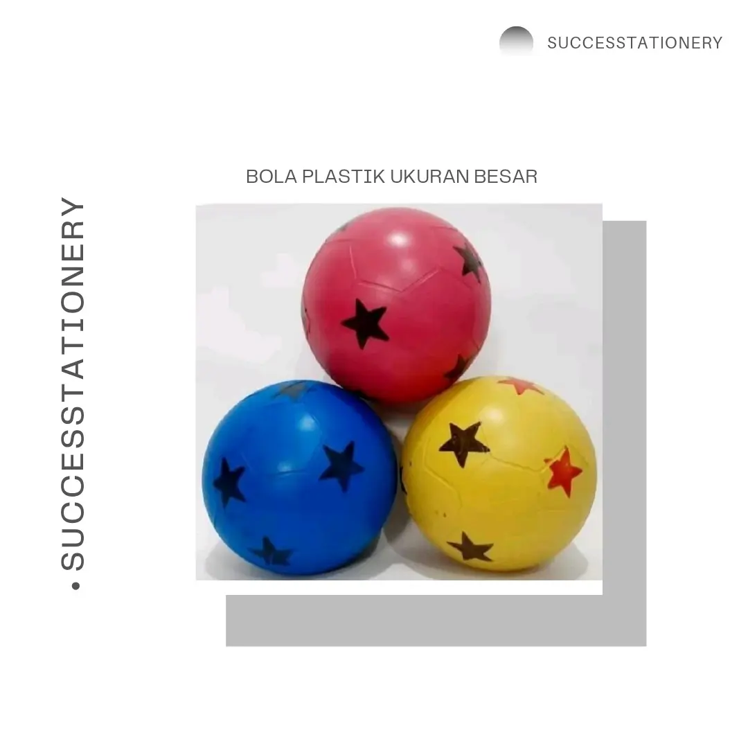 BOLA PLASTIK UKURAN BESAR WARNA RANDOM (PER PCS)