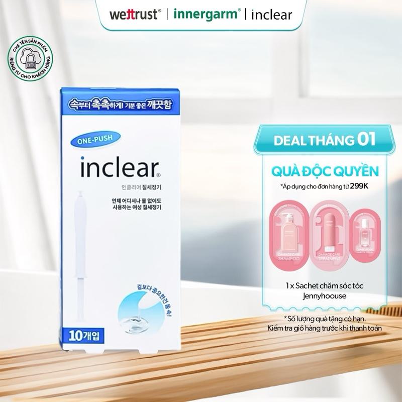  InClear  Xanh  DDVS vk dạng đũa giúp làm sạch cân bằng pH giảm ngứa khử mùi - WETTRUST Hàn Quốc 