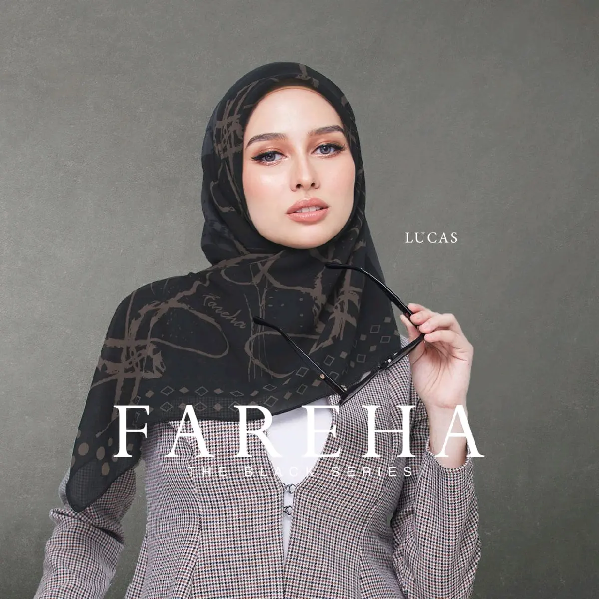 FAREHA CLEAR STOCK Tudung Chiffon Korea / Satin Bidang 45 Anti Kedut & Tahan Lasak Square Hijab