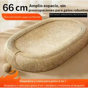 Postes y alfombrillas de sisal para gatos, accesorios, camas para entrenamiento y juego — duraderas y sin pelusas. Poste rascador y cama todo en uno, doble capa, juguete duradero y resistente a arañazos para todas las estaciones.