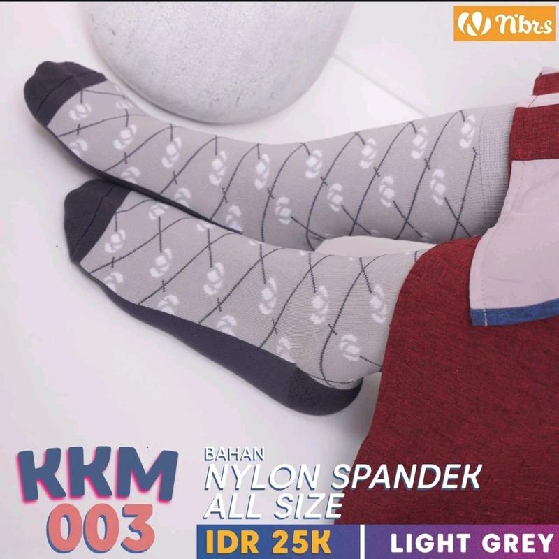 NIBRAS KKM 03 KAOS KAKI MOTIF BAHAN NYLON SPANDEK 0