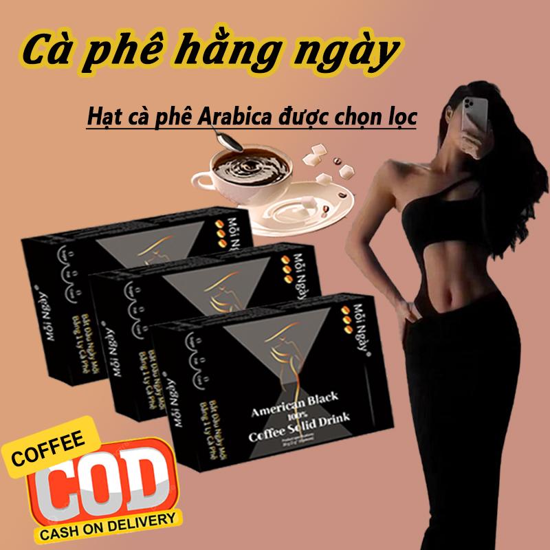 【Mua 2 tặng 4 Cà phê đen hàng ngày - Cà phê đen đậm đà với hậu vị ngọt dịu. 10 gói mỗi hộp. Không béo không đường và dễ pha chế. COD