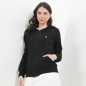 Hush Puppies KAINA HOODIE ZIPPED SWEATSHIRT Wanita Black LH26428BK