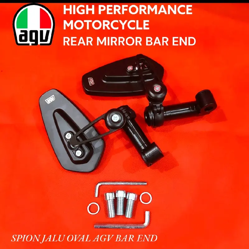 Spion tomok oval AGV octagon nmax aerox pcx adv vario beat vespa fazzio supra jupiter mio dll universal plus Baut Sepeda Motorcycle Accessories 1