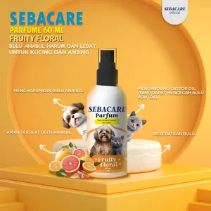 SEBACARE Parfum Hewan Kucing & Anjing Wangi Tahan Lama Aroma Fruity Floral - isi 60ml