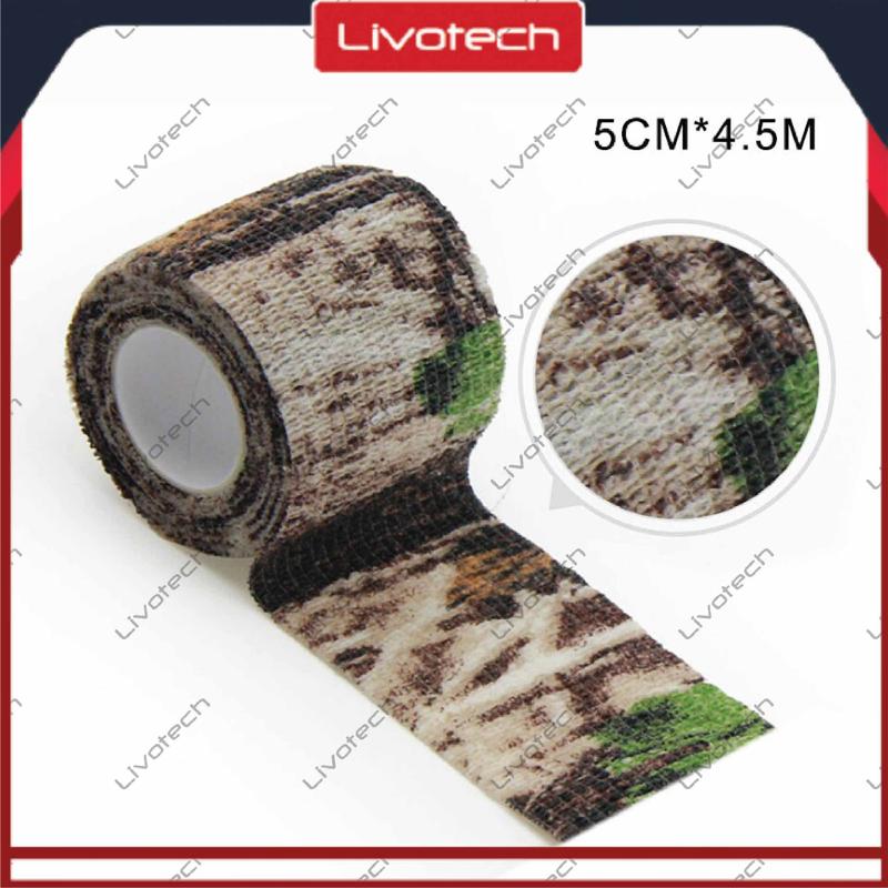 READY STOCK Finger Tape Camo 5cm x 4.5m Self Adhesive Bandage Wristape Camouflage 2