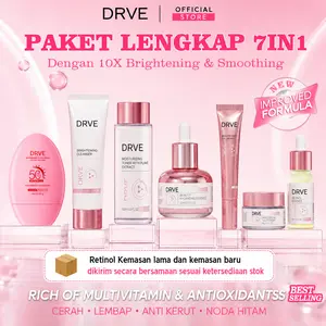 {NEW} Exclusive 7in1 Brightening & Youthful Bundle Set - Paket Perawatan Wajah Glowing Anti-Kerut - Formula Niacinamide Pencerah & Anti-Aging Ampuh - Solusi Mencerahkan & Samarkan Garis Halus|