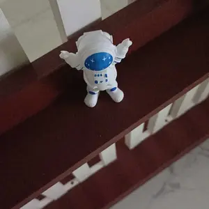 3 Set Asli Pasukan Langsung Astronot Boneka Astronaut Patung Ornamen Hadiah Mainan Meja Desktop Display Stand Meja Dekorasi Aksesories Buah Pajangan Plastik