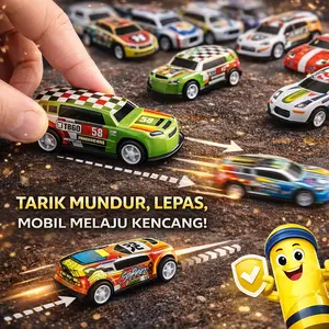 20/30 PCS Mobil Mini Mainan anak bahan metal alloy pullback sasis bawah plastik ABS Set Hadiah / Mainan Edukasi Toy