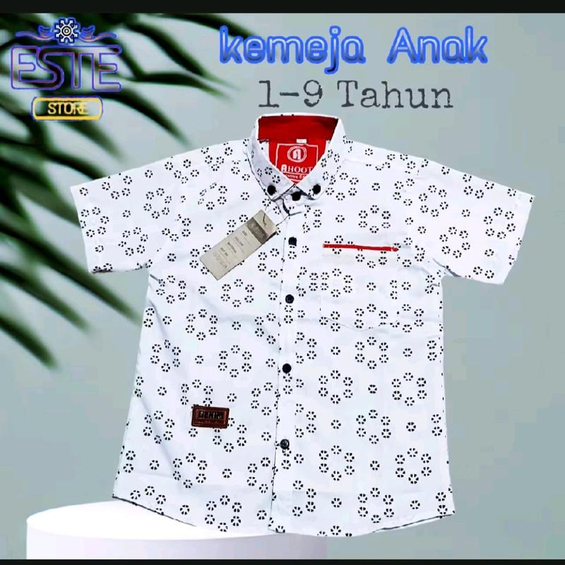 kemeja anak laki-laki umur 1 sampai 9 tahun 1