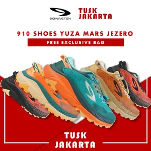 Sepatu 910 Nineten Yuza Mars Jezero Original Sepatu Trail Running Olahraga Lari Gunung Outdoor Sepatu Sneakers
