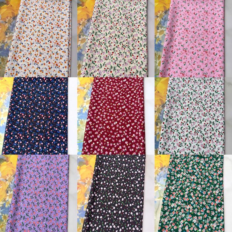  TỔNG HỢP VẢI LỤA 100D HOA NHÍ MẪU 5 