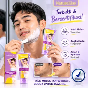 【DISKON 50%】Perontok Bulu Permanen Pria, Penghilang Kumis Jenggot Permanen, Krim Perontok Jenggot Tanpa Sakit, Cocok Cowok Semua Usia perontok kumis dan jenggot