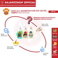 Gambar RAID ALL SHAMPOO FOR CAT 250 ML – SAMPO UNTUK KUCING - RAID ALL FLEAS AND MITES SHAMPOO FOR CAT 250 ML dari Rajapetshop Official Kota Surabaya 3 Tokopedia