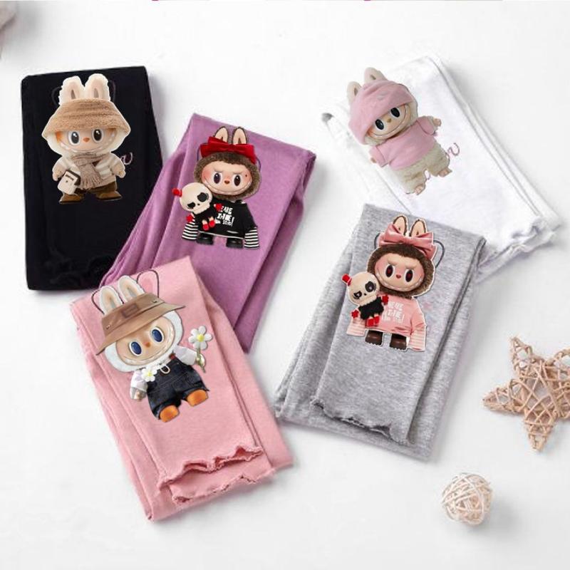 HEMAT 5 PCS Celana legging anak perempuan motif labuubuu usia 0-7 tahun Legging anak karakter viral legging bayi 6