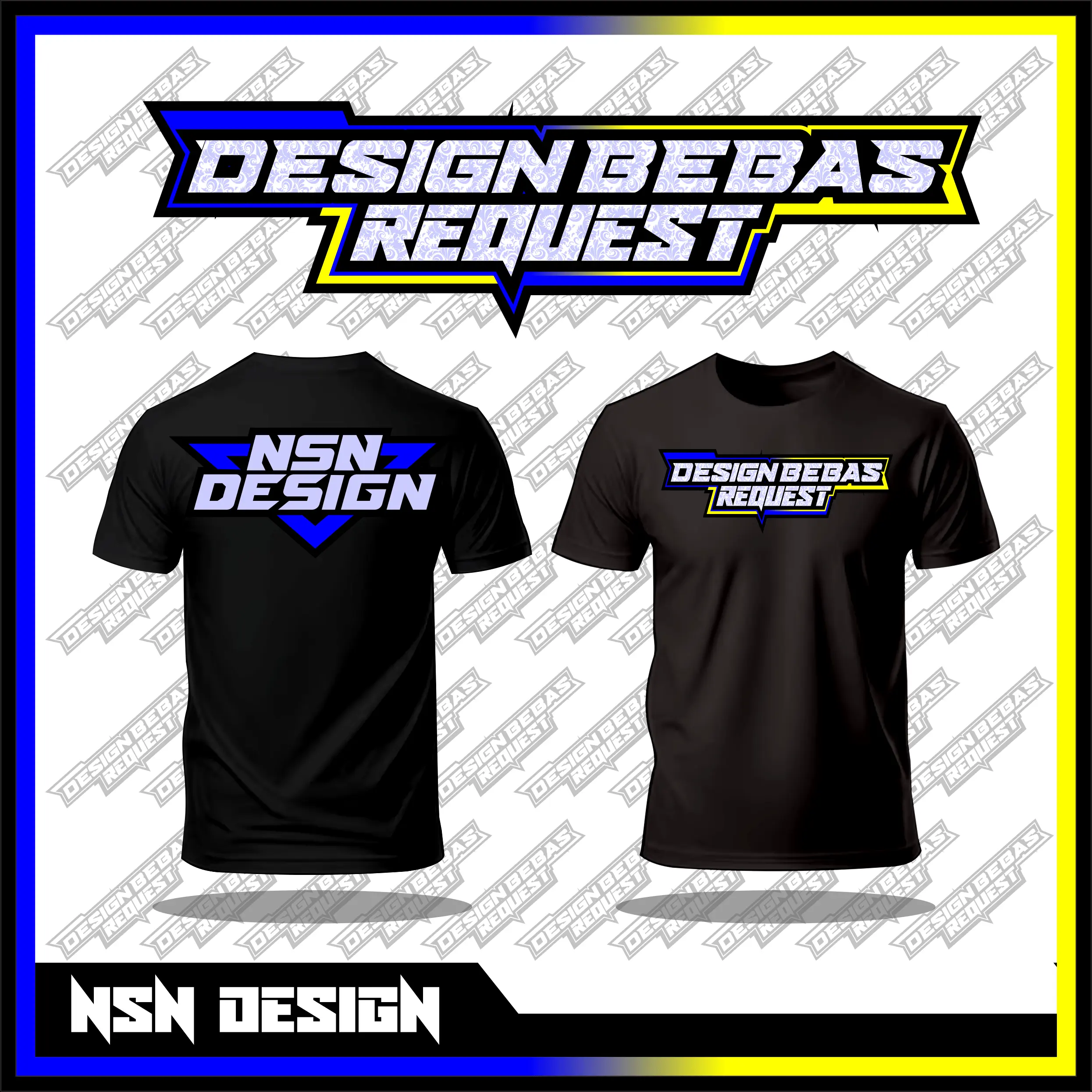 DESIGN KAOS SABLON LUSINAN BISA REQ GAMBAR DAN DAPAT FILE MENTAH + GRATIS STIKER
