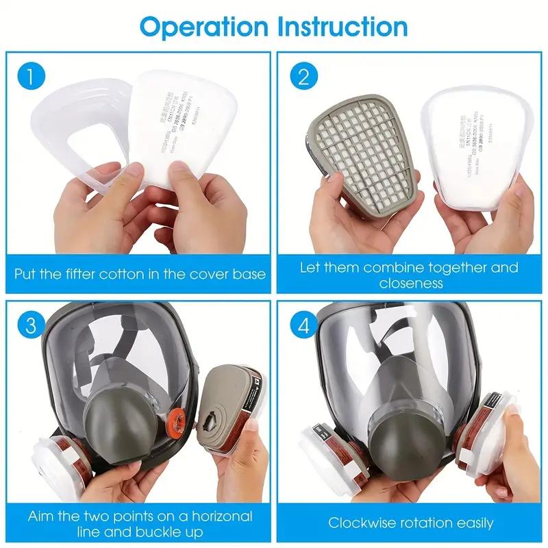Product Introduction of 23 in 1 6800 Full Face Respirator Mask 2097 Filter - Reusable Respirators for Industrial Painting and Spraying with Anti-Fog Protection, Formaldehyde Filter, and Safety Work Features for Enhanced Breathing Comfort 6