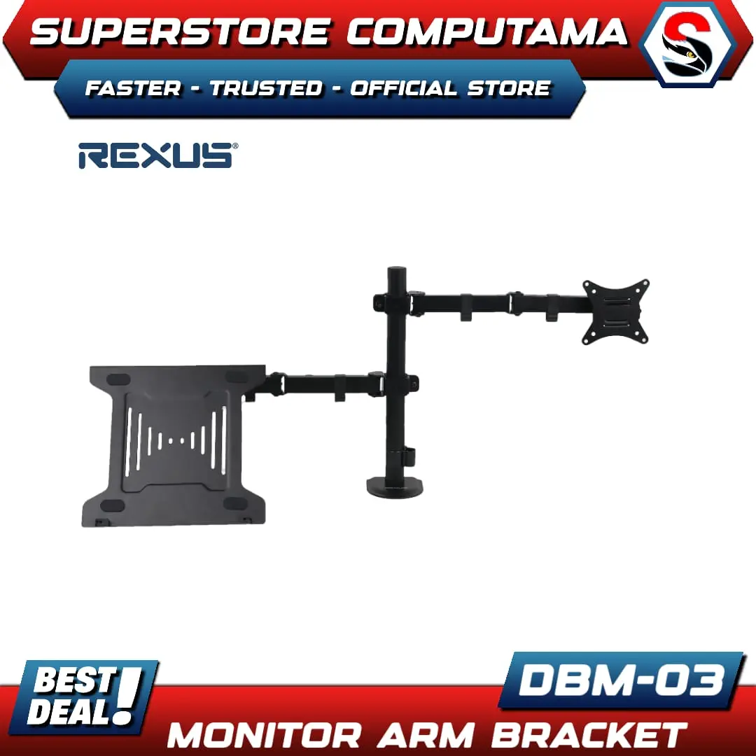 Rexus Monitor Arm Bracket DBM-03 | DBM03 For PC & TV