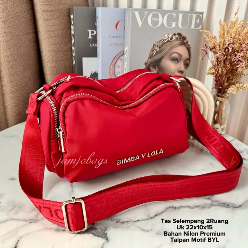 TAS SELEMPANG IMPORT BIMBA LIS MOTIF TAS BATAM JAMJO 0