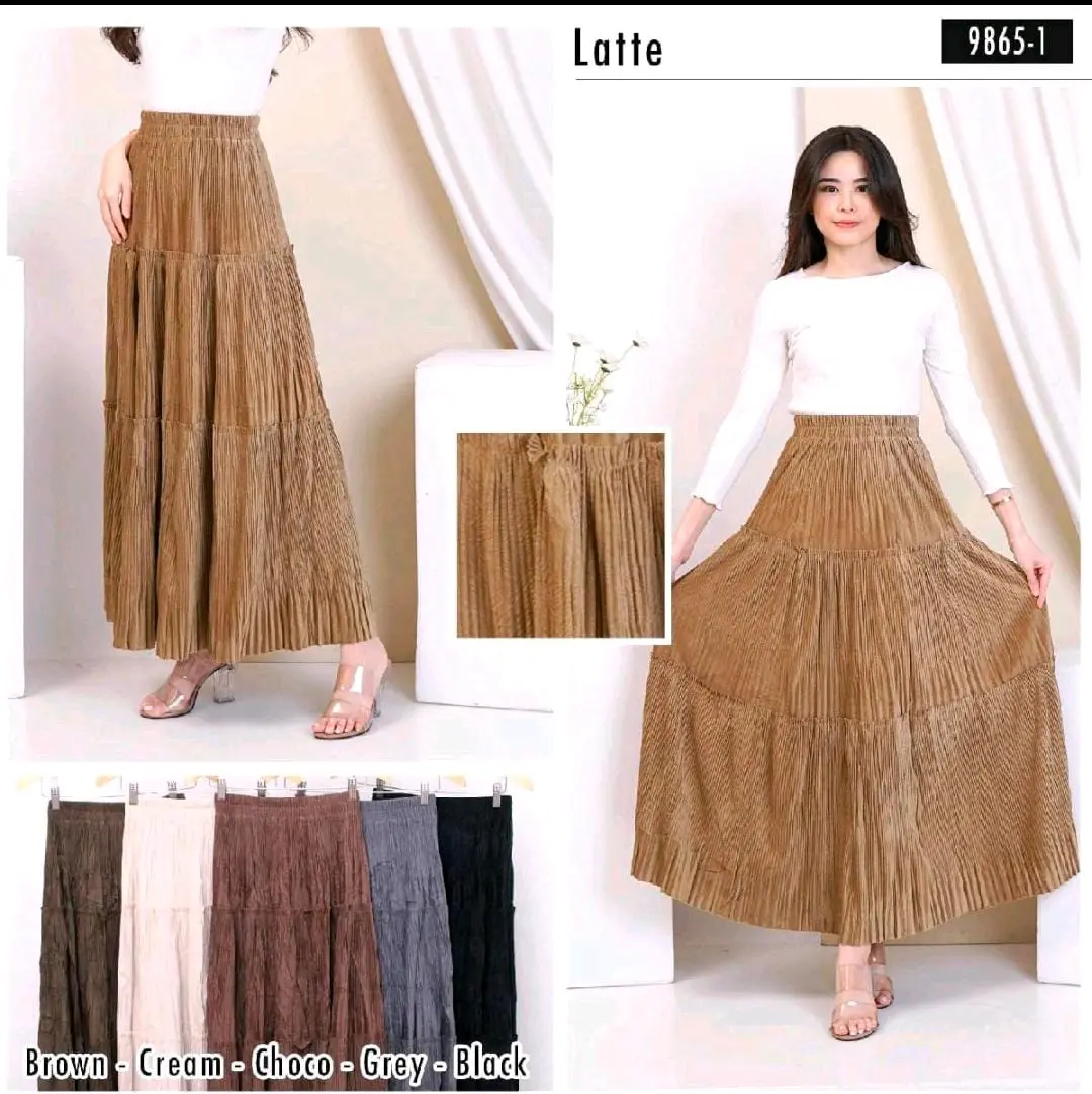 Rok suede 100cm kakya ukuran panjang 100cm free size 100cm Panjang Cantik Dewasa quality premium