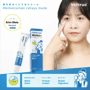 VELLTRUA Eye Cream - Memerkuat Wajah Bawah dengan Arbutin & Kafein | Menghilangkan Keduratan & Garis Halus dengan Penanaman Keringat yang Tepat, 20g Diri Pria