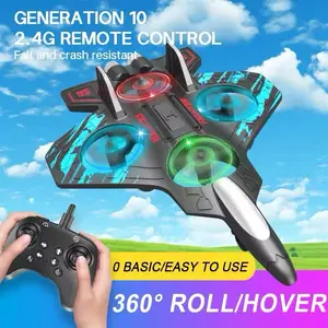Mainan Pesawat Terbang SY001 2.4G EPP Stunt Remote Control Led Glider Airplane Foam Rc