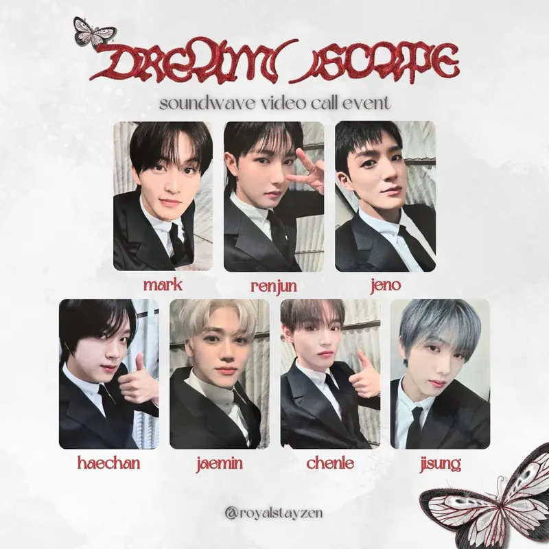 [READY] PHOTOCARD POB NCT DREAM()SCAPE SOUNDWAVE FANSIGN VIDEO CALL OFFICIAL 1