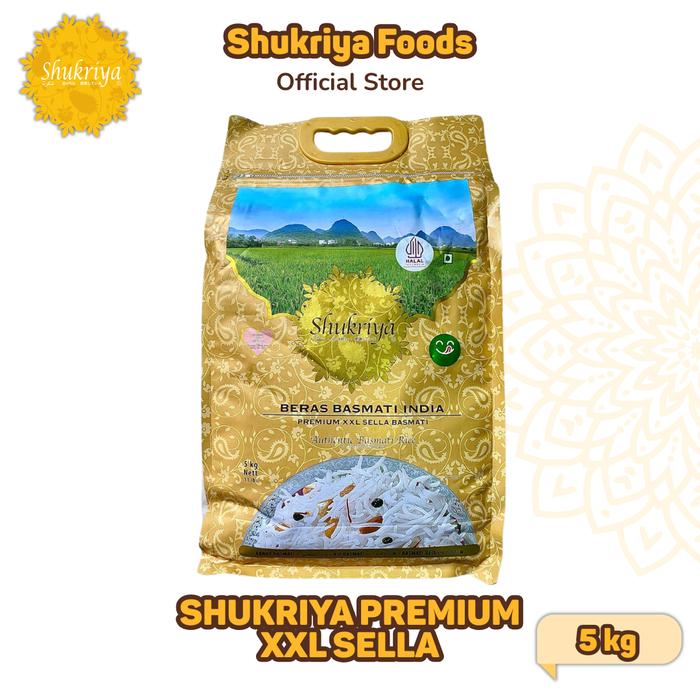 Gambar SHUKRIYA BASMATI RICE XXL GOLD - SPECIAL 5KG POLYBAG - LOW GI Food Nasi Bubur Gluten Masakan dari Shukriya Foods Kota Administrasi Jakarta Selatan Tokopedia