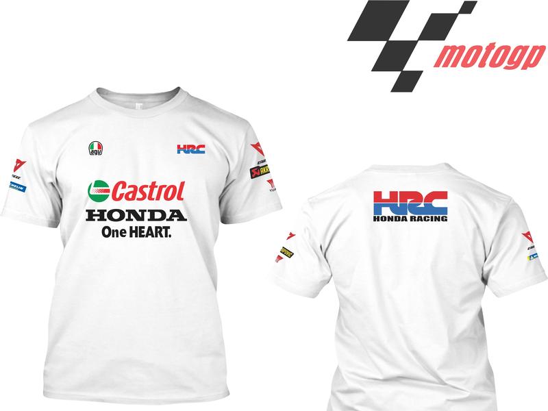 Kaos MotoGP Livery 2025 Team HONDA HRC // Cotton combed 24s 7