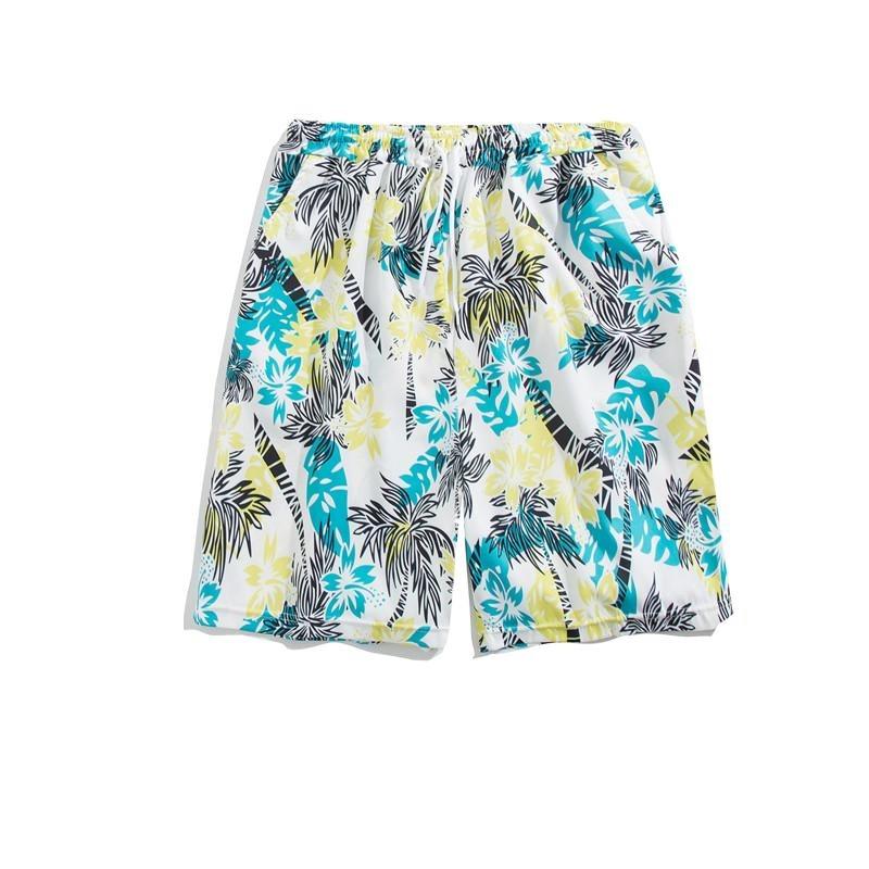 Product Introduction of Live unbridled Fashion Summer Seaside Vacation Floral Shorts Men's Casual  Shorts Loose Beach Pants 8