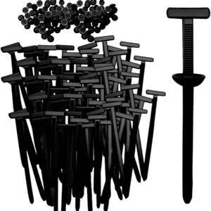 50pcs Clips universales de cable de nailon, Correas de cremallera autoblocantes de nailon, Sujetacables de plástico multiusos para mantenimiento de autos