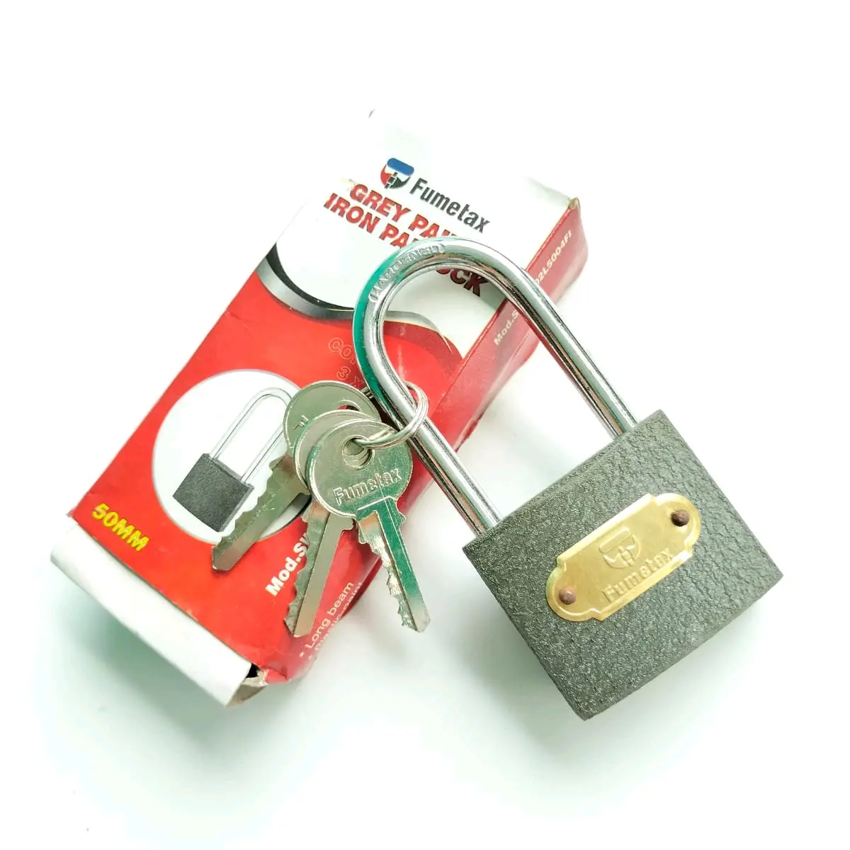 Gembok pagar gembok pintu iron padlock warna grey