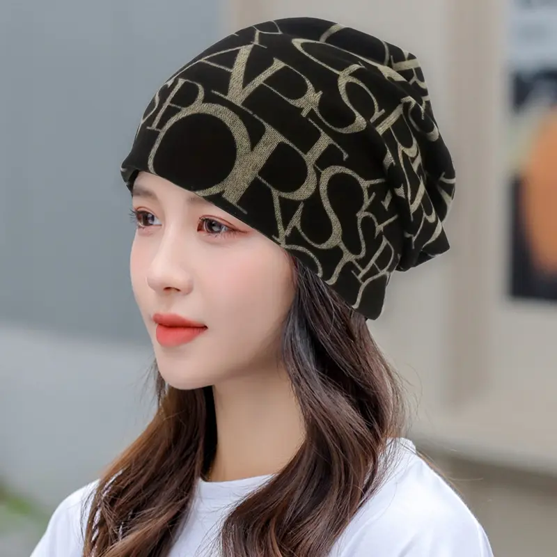 Multifunctional Women Beanie Hats Cap Turban Tube Bandana Headband Outdoor Head Face Scarf Neck Warmer Collar Headwear
