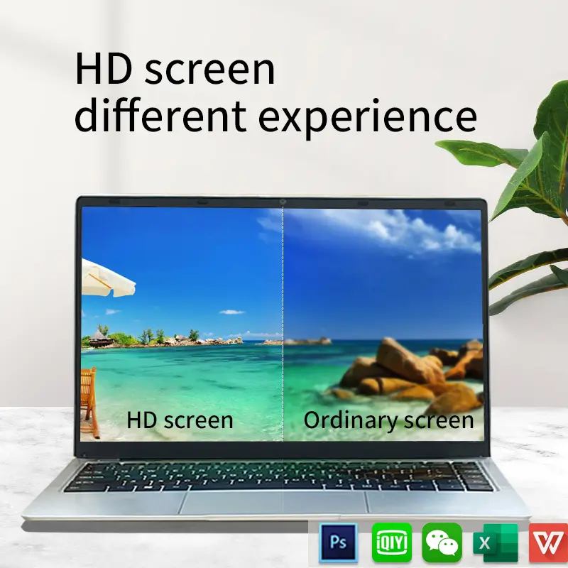 AMOLI  Laptop Gaming Murah Layar HD 15,6 Inci Intel Celeron N4000 8GB+256GB Win11 Tipis dan Ringan Desain Grafis Quad Core Quad Thread Profesional Masa Pakai Baterai Tinggi/Editor Garansi Satu Tahun Komputer Battery Keyboard Led 7