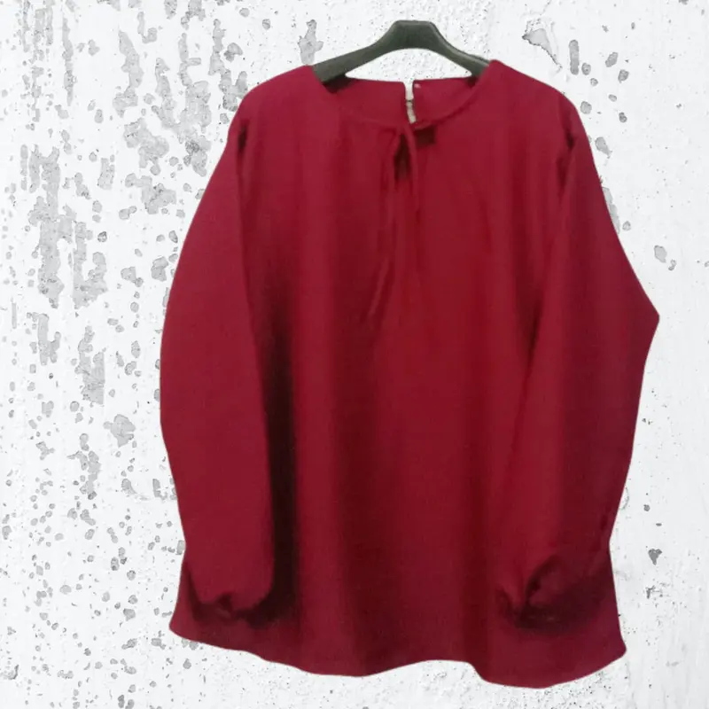 ATASAN JUMBO LAILA XXXL LD 130 CM WARNA HITAM Baju Wanita Formal Tangan Panjang Oversize Casual 3