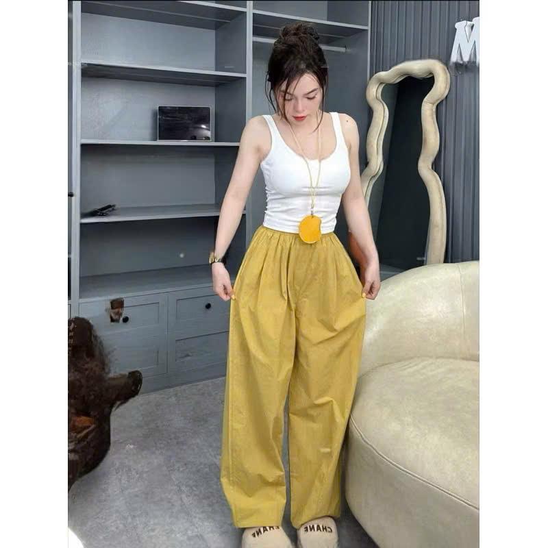 Quần Gió Bagy Suông ThuThảo97 có túi, Đơn Gian Thoáng Mát