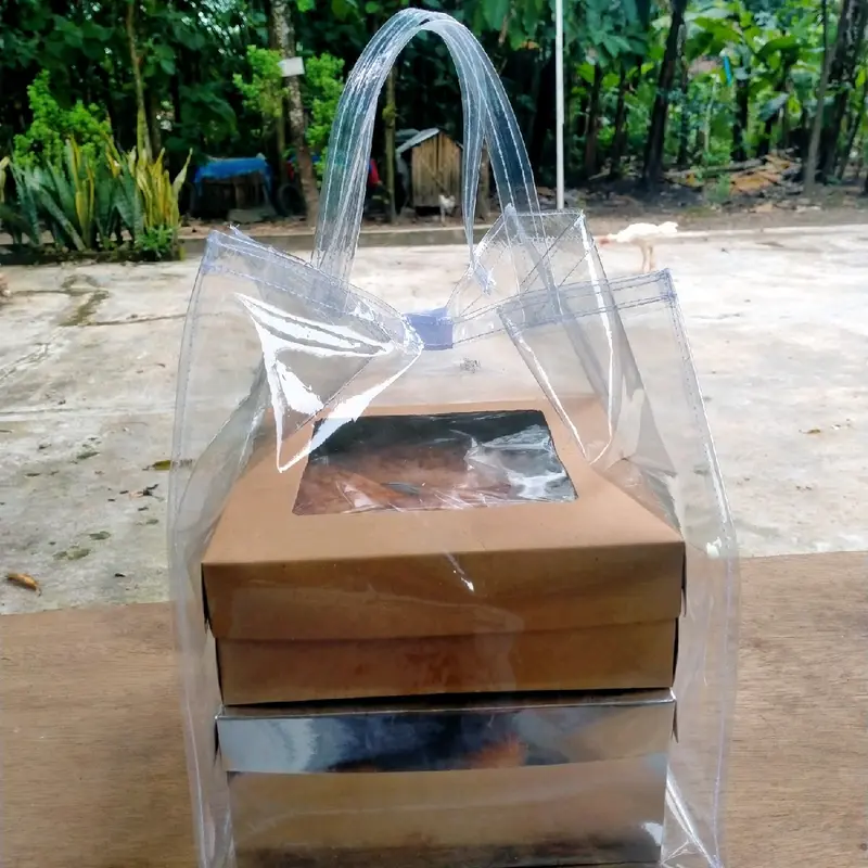 Tas Mika transpara Tas Berkat/ Tas  Hajatan ringan khaky blue kain white swing lurik hijau plastik cc skincare dompet abu abu anti-gores hitam kresek Goodie 0