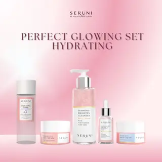 Seruni – Paket Glowing Set Hydrating Toner – Membantu Mencerahkan Wajah & Membantu Melembabkan Wajah – 5 Pcs