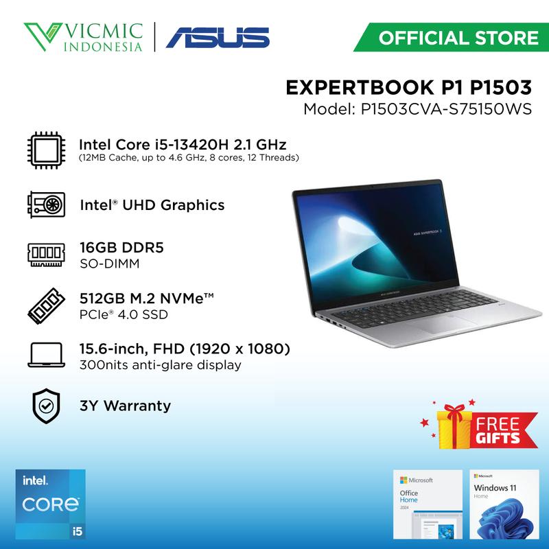 Écran De Remplacement Asus ExpertBook P1 P1503CVA – 15,6 Pouces FHD IPS – Connecteur 30 Broches