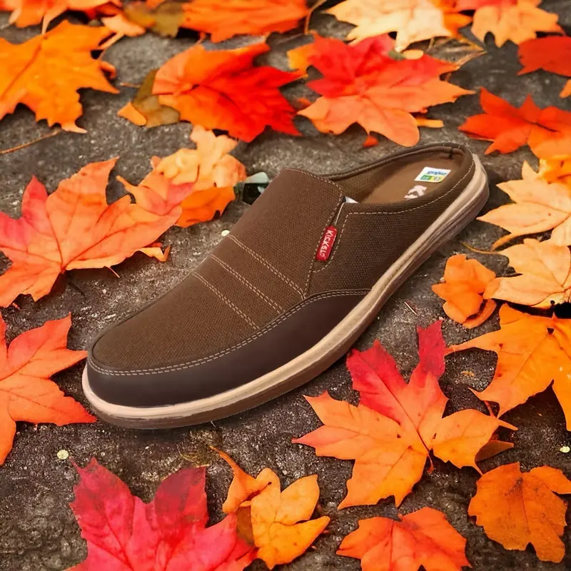 Sepatu sendal pria / sepatu slide pria / sepatu cowok / sepatu slip on pria Canvas 0