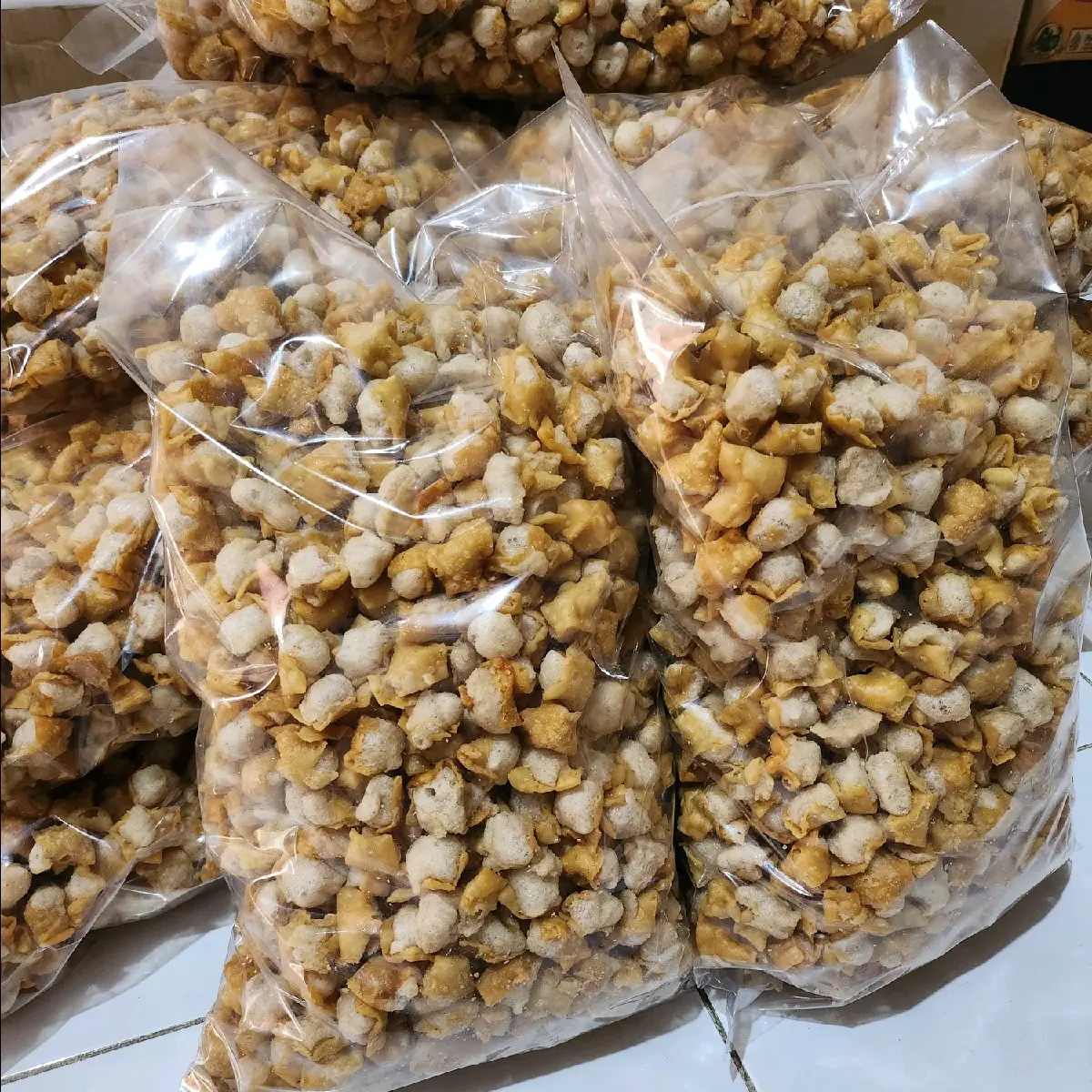 Gurilem Mini 1kg Siomay Kering Toping Baso Aci Cuanki Seblak