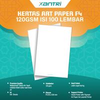 Gambar Kertas Art Paper F4 120gsm isi 100 lembar Kertas Art Karton Cartoon Printer F4 dari Xantri.id Kota Administrasi Jakarta Pusat 3 Tokopedia