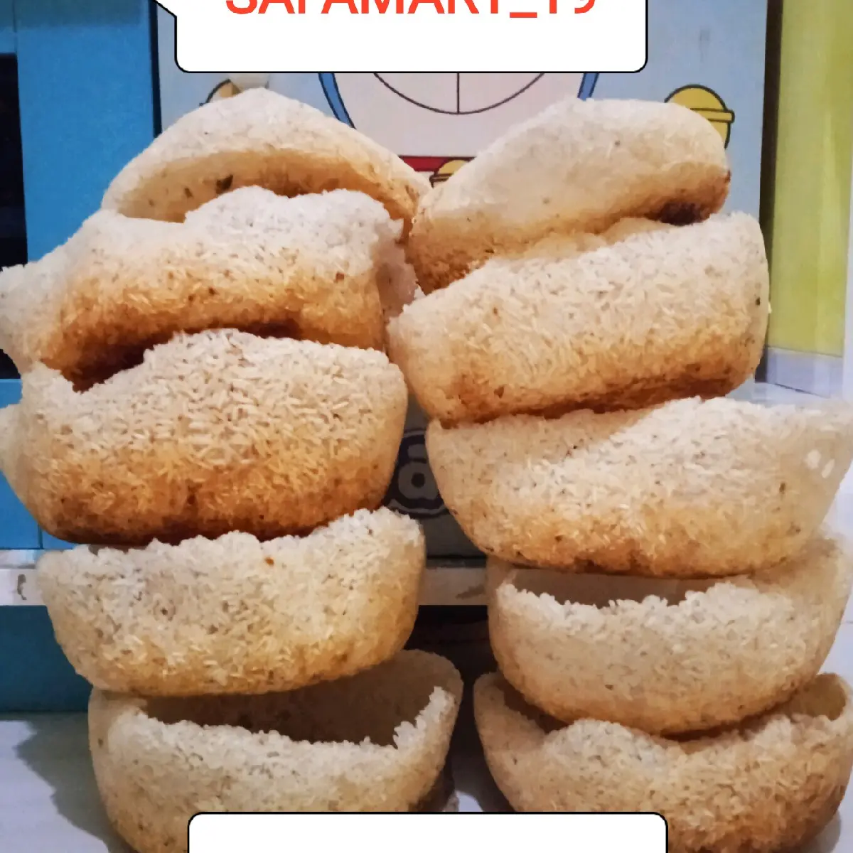 KERAK NASI/INTIP MENTAH KEMASAN 1 KG
