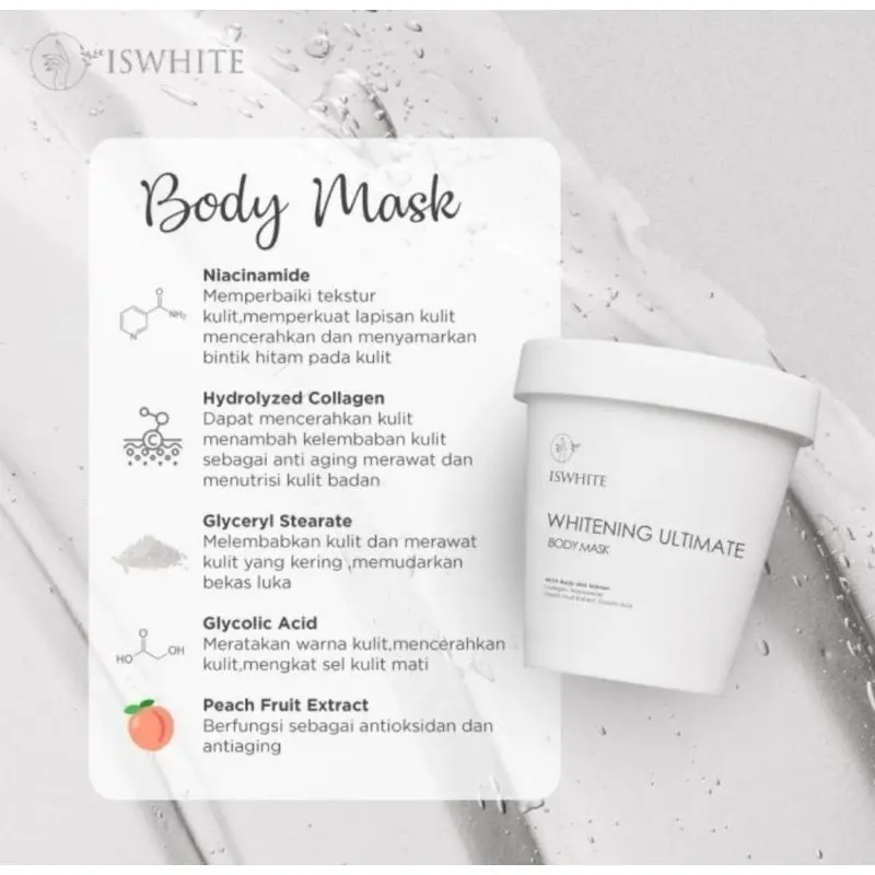YF BEAUTY Iswhite Whitening Ultimate Body Mask 200GR 2