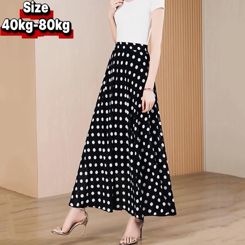 Chân váy Lụa Trượt dáng dài xoè 2 lớp có túi có chun sau che bụng tôn dáng vải mềm rũ không nhăn có Bigsize 40kg-80kg - Nữ Women Váy Xinh