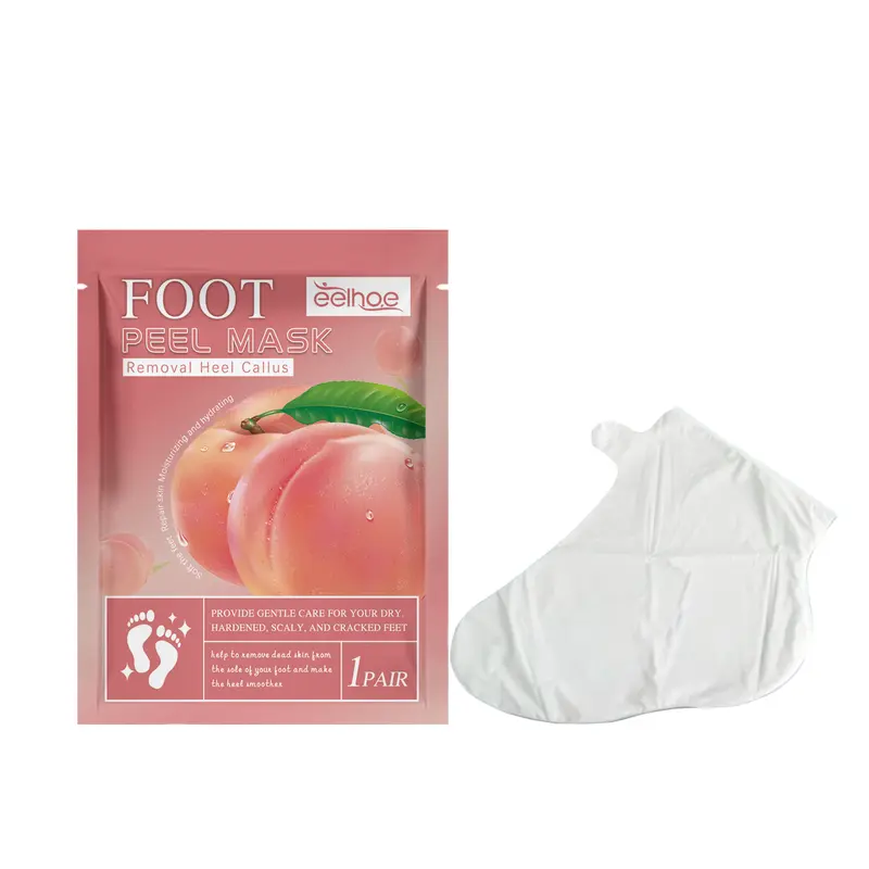 Peach Foot Mask Foot moisturizing and hydrating smooth, tender skin, anti-cracking, dead skin callus care foot mask 0